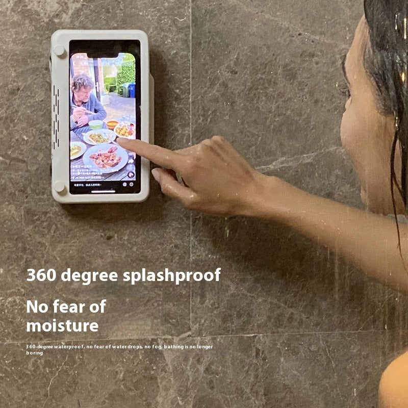 Waterproof Wall-mounted Touchscreen Phone Bracket